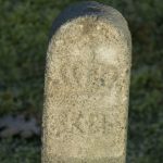 Skelpæl af beton - skelafsætning