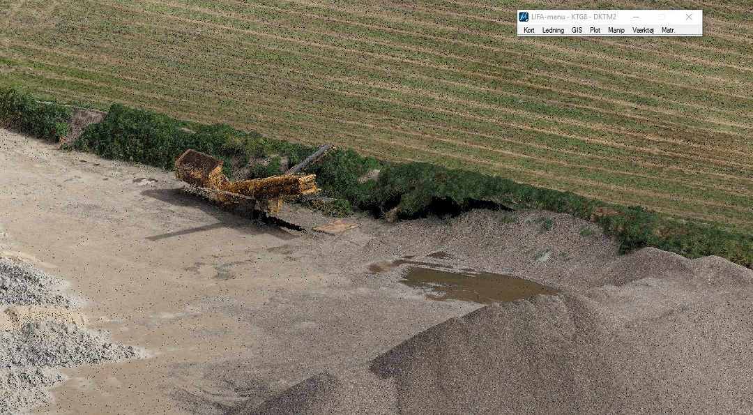 Punktskyer fra drone